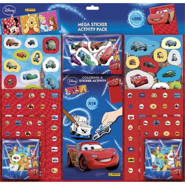 DISNEY CARS MEGA STICKER ACTIVITY PACK 500