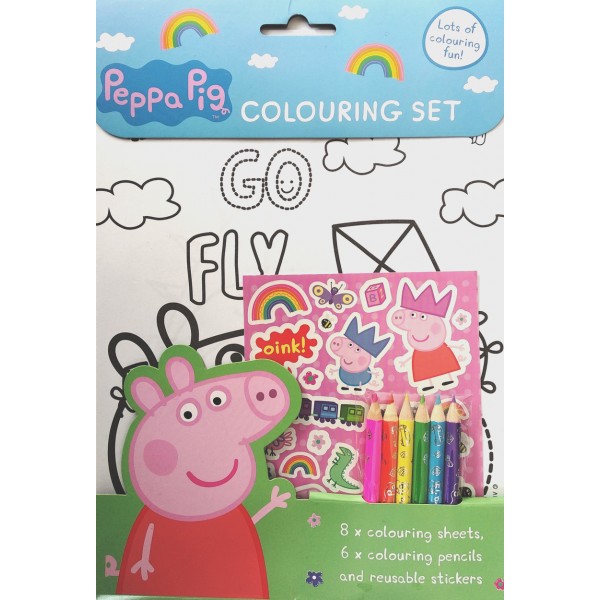 PEPPA PIG COLOURING SET
