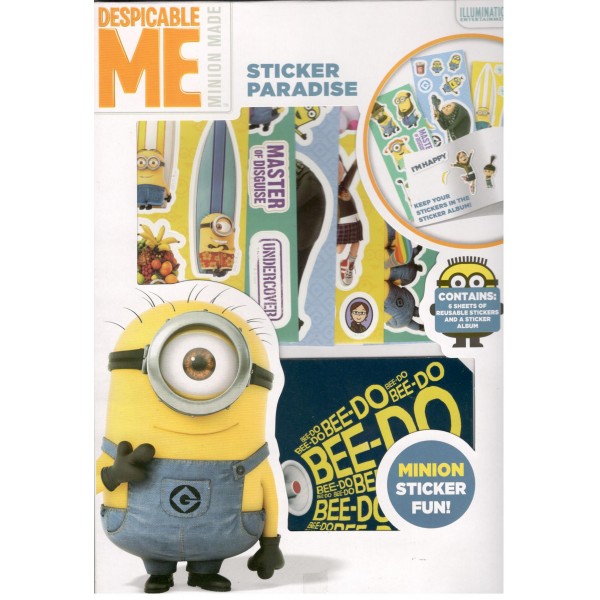 DESPICABLE ME MINION MADE STICKER PARADISE