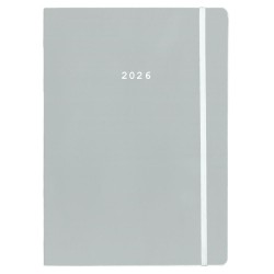 Next ημερολόγιο 2026 Pastel ημερήσιο flexi γκρι με λάστιχο 14x21εκ.