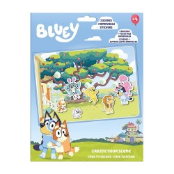 Σετ δημιουργίας σκηνών Bluey με αυτοκόλλητα Υ34x22εκ.