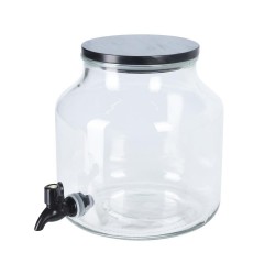 Γυάλινο δοχείο με βρυσάκι 5,2l.