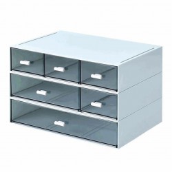 Organizer με 6 συρτάρια μπλε Y15x22,9x16,7εκ.