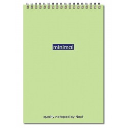 Next minimal μπλοκ σπιράλ 12x17εκ. 2θεμ. 80φυλ.