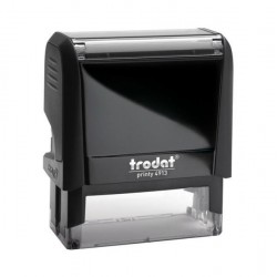 Trodat printy σφραγίδα μαύρη 4913 με μαύρο μελάνι, 58x22χιλ. Δυνατότητα εκτύπωσης