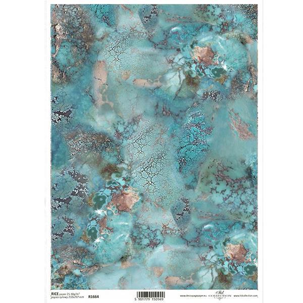 Ριζόχαρτο "precious stones blue" 21x29.7εκ. (ITD-R1664) Ριζόχαρτο "precious stones blue" 21x29.7εκ. (ITD-R1664)
