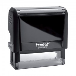 Trodat printy σφραγίδα μαύρη 4915 με μαύρο μελάνι, 70x25χιλ. Δυνατότητα εκτύπωσης