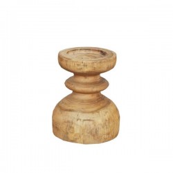 Διακοσμητικό Nextdeco Tribeca ανακυκλωμένο ξύλο teak Ø10/12x16εκ.
