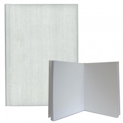 Νext βιβλίο εντυπώσεων Fabric λευκό, Α4 portrait, 80 λευκά φύλλα 120γρ.