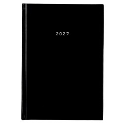 Next ημερολόγιο 2027 basic ημερήσιο δετό μαύρο 14x21εκ.  Δυνατότητα εκτύπωσης
