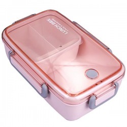 Lunch Box bamboo 3 θέσεων με χωρίσματα Υ7,1x23,4x15εκ.