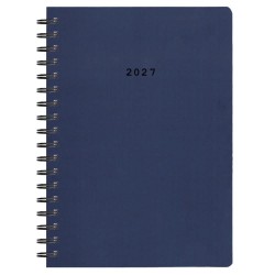Next ημερολόγιο 2027 classic ημερήσιο σπιράλ μπλε 17x25εκ.  Δυνατότητα εκτύπωσης