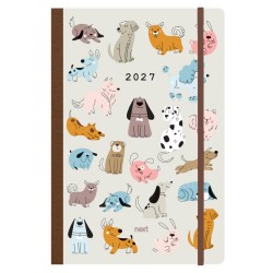 Next ημερολόγιο 2027 Trends Dogs ημερήσιο flexi με λάστιχο 14x21εκ.