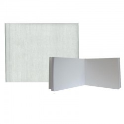 Νext βιβλίο εντυπώσεων Fabric λευκό, 23x23εκ., 80 λευκά φύλλα 120γρ.