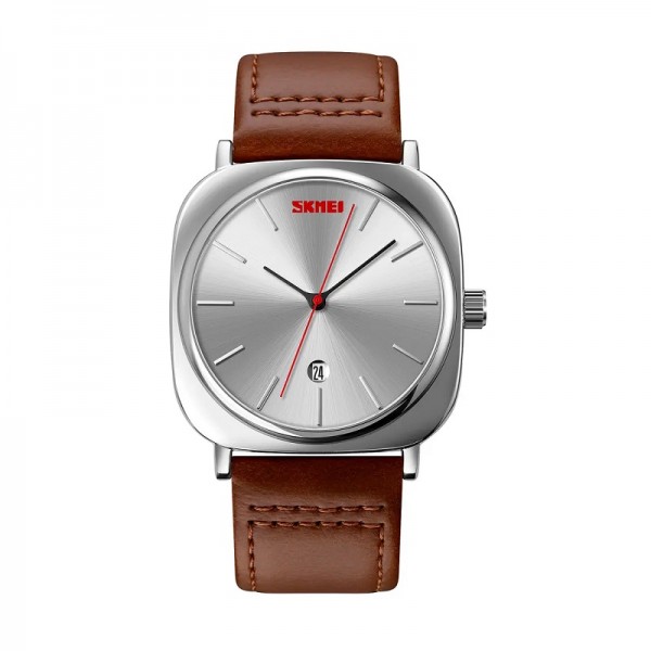 Αναλογικό ρολόι χειρός - Skmei - 9266 - Brown/Silver