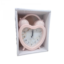 Επιτραπέζιο ρολόι - Ξυπνητήρι - 617D - 906175 - Pink