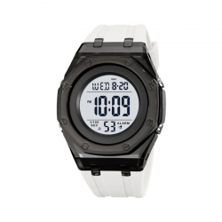 Ψηφιακό ρολόι χειρός - Skmei - 2063 - White/Black