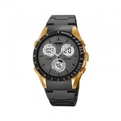 Ψηφιακό/αναλογικό ρολόι χειρός - Skmei - 2109 - Black/Gold
