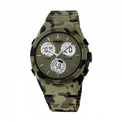 Ψηφιακό/αναλογικό ρολόι χειρός - Skmei - 2109 - Army Green
