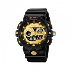 Ψηφιακό/αναλογικό ρολόι χειρός - Skmei - 2225 - Black/Gold