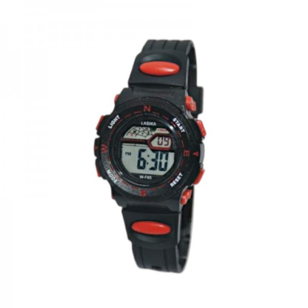 Παιδικό ψηφιακό ρολόι χειρός - WF85 - Lasika - 115147 - Black/Red