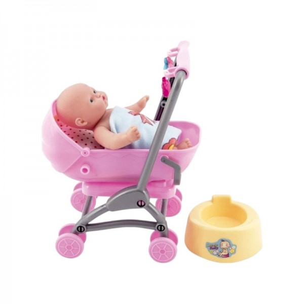 Παιδικό καροτσάκι mini με κούκλα - 0812-158 - 917425 Παιδικό καροτσάκι mini με κούκλα - 0812-158 - 917425