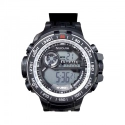 Ψηφιακό ρολόι χειρός - NJ801 - Nuojia - 115180 - Black/Silver